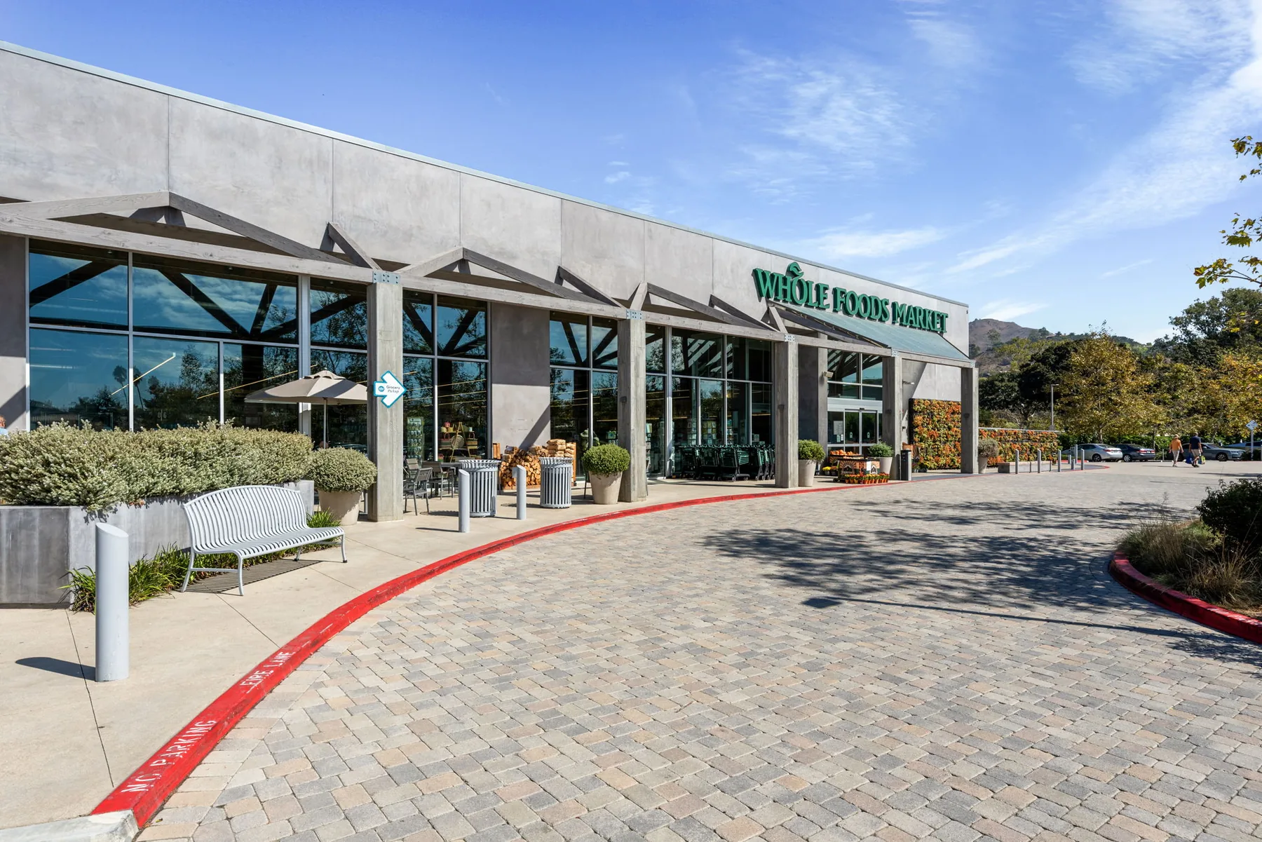 Whole Foods Market exterior at a managed retail property
